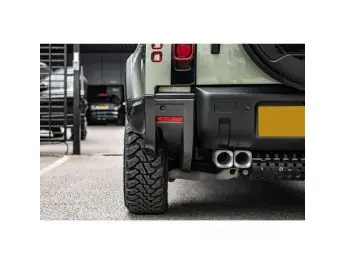 Kahn Exposed Carbon Achterbumper Spats voor Land Rover Defender 90/110 Echt