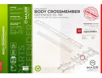 Defender 110, 130 V8, 200TDi, 300TDi, Td5 Body Crossmember Expressversand
