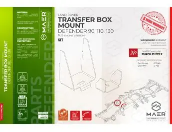 Nur Heute Defender 90, 110, 130 Td5 Set Gearbox Mount