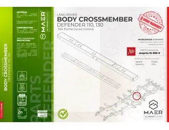 Defender 110, 130 Td4 Puma Body DWARSBALK Begrenztes Angebot