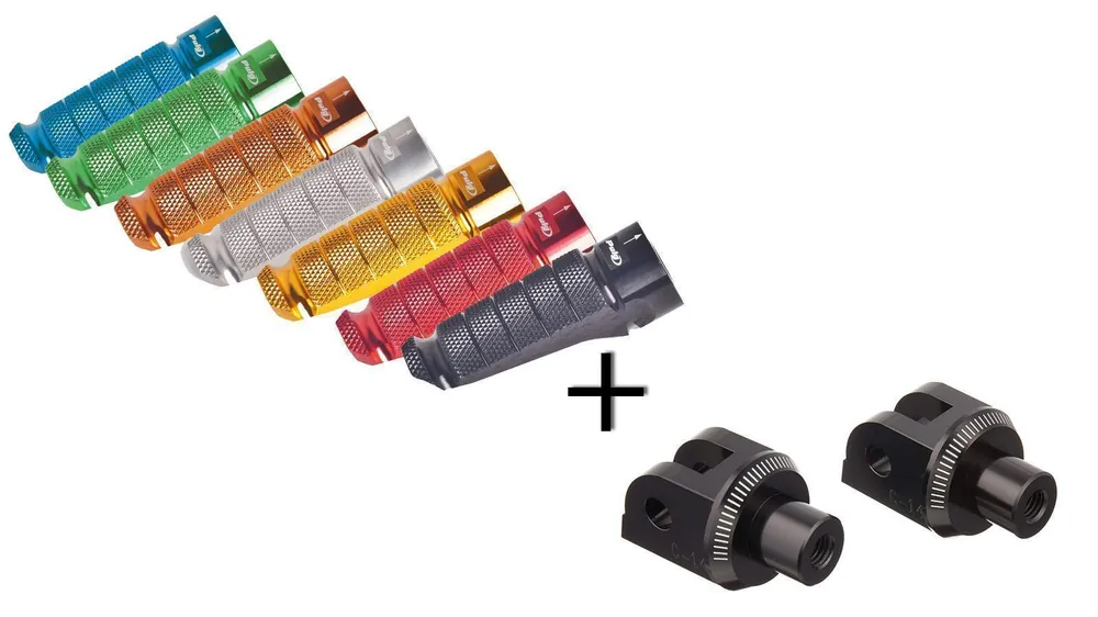Jetzt Kaufen Fußrasten Set Puig Racing Honda CB 125 R Bj. 18-, verschiedene Farben, mit ABE