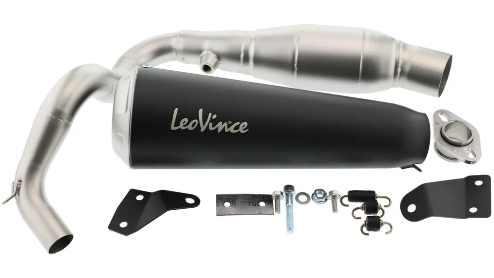 Rabatt Auspuffanlage Leo Vince GP-One Honda CB 125 R (JC79), Schwarz, mit EG-BE