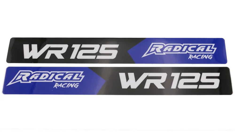Schwingen-Dekor Set Radical Racing Yamaha WR 125, Farbe Blau/Weiß Solange Der Vorrat Reicht