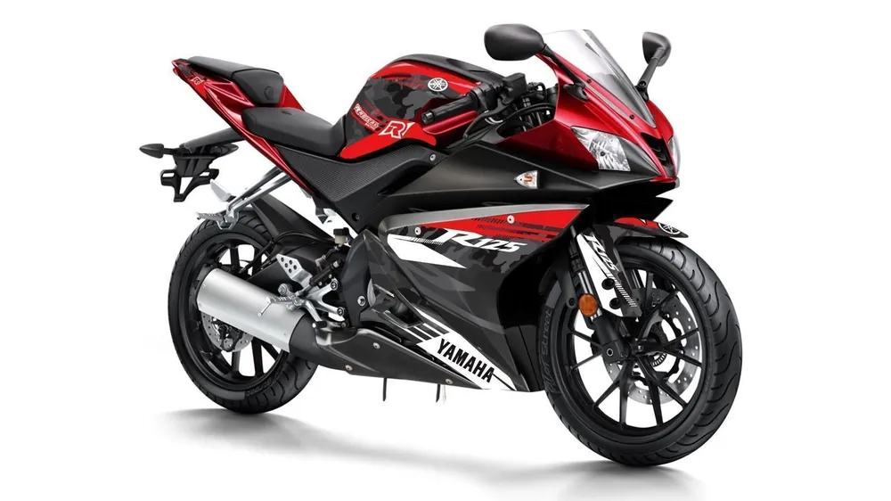 Preisknaller Dekor Radical Racing Yamaha YZF-R 125, bis Bj. 2019, Rot/Grau/Camouflage