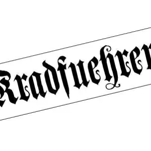 Aufkleber "Krad-Führer" Stickergröße 105mm x 35mm Abverkauf