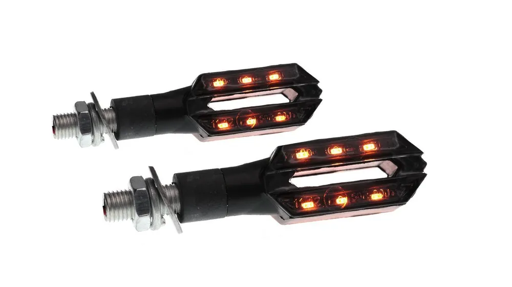 LED- Blinkerset Motoflow Doubleside universal, schwarz, mit E-Prüfzeichen Beliebt