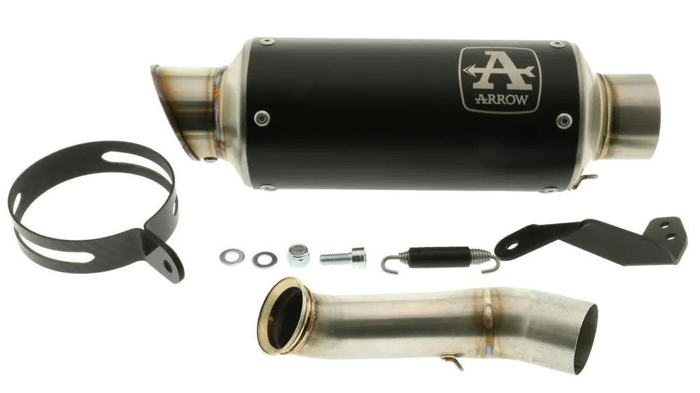Slip- On Endschalldämpfer Arrow GP2 Black Line KTM Duke 125/390 Bj. 17-20, mit EG-BE Bestseller
