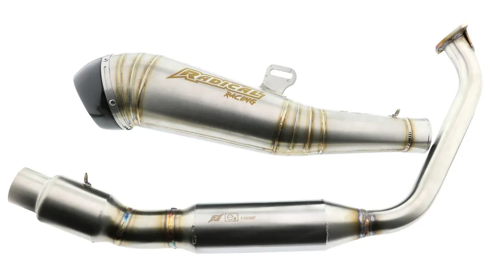 Auspuffanlage Radical Racing GP Carbon Yamaha YZF-R/MT 125, ab Bj. 19/20 (RE39/RE40), mit EG-BE Geprüft