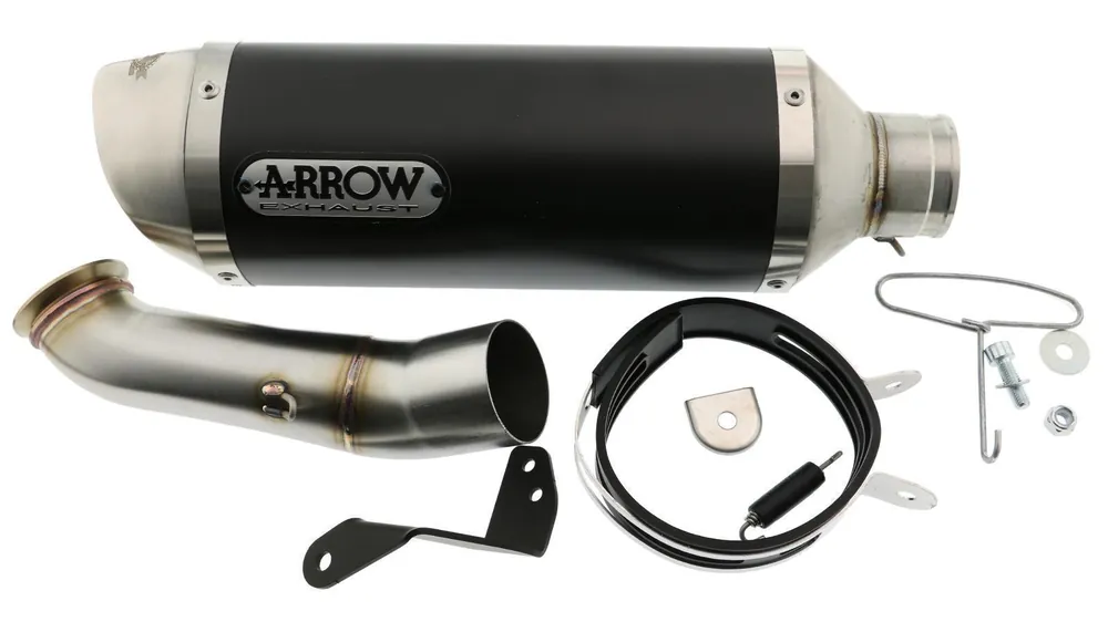 Slip- On Endschalldämpfer Arrow Thunder Black Line KTM Duke 125-390, Bj. 17-20, mit EG-BE Direkt Vom Hersteller