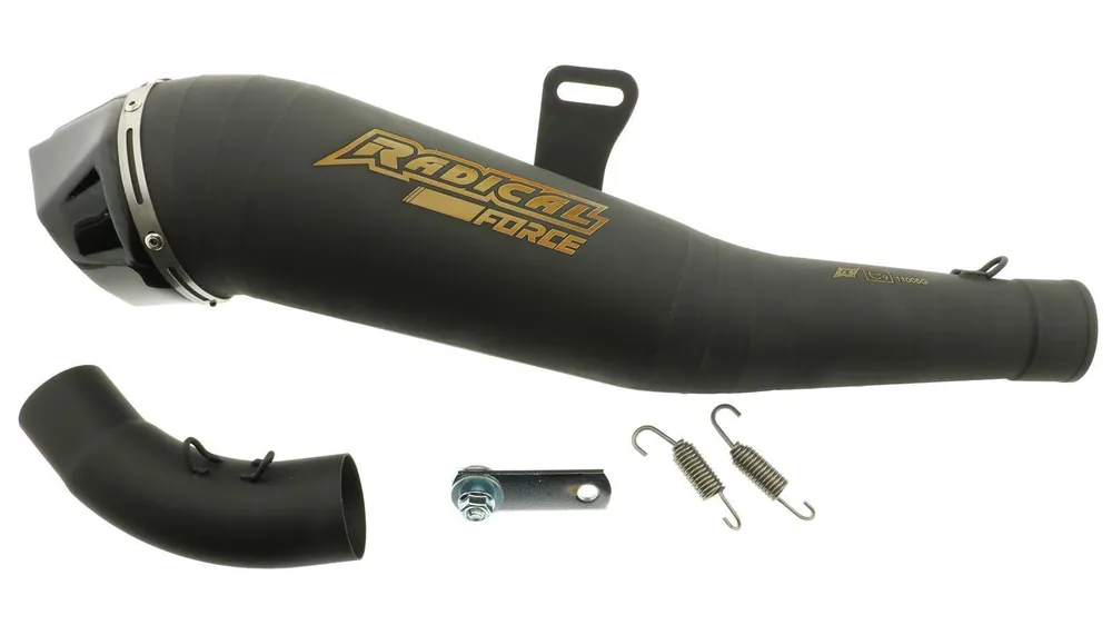 Slip- On Endschalldämpfer Radical Racing GP Carbon Force Black Line KTM Duke 125 ab Bj. 2021, mit EG-BE Meistverkauft