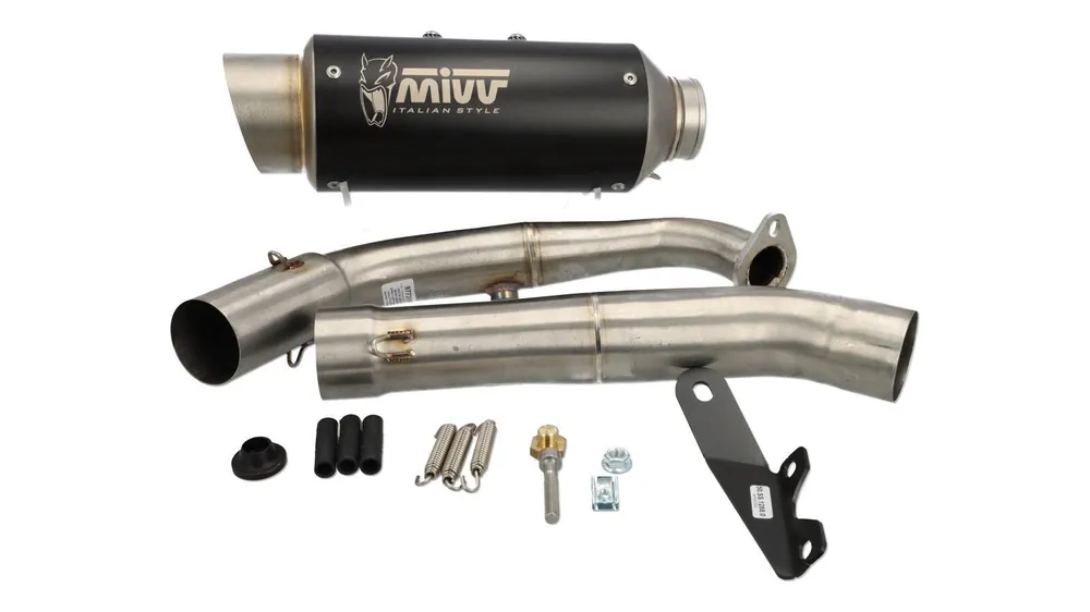 Jetzt Kaufen Auspuffanlage MIVV GP Pro Black Line Yamaha MT/YZF-R 125 ab Bj. 19, mit EG-BE