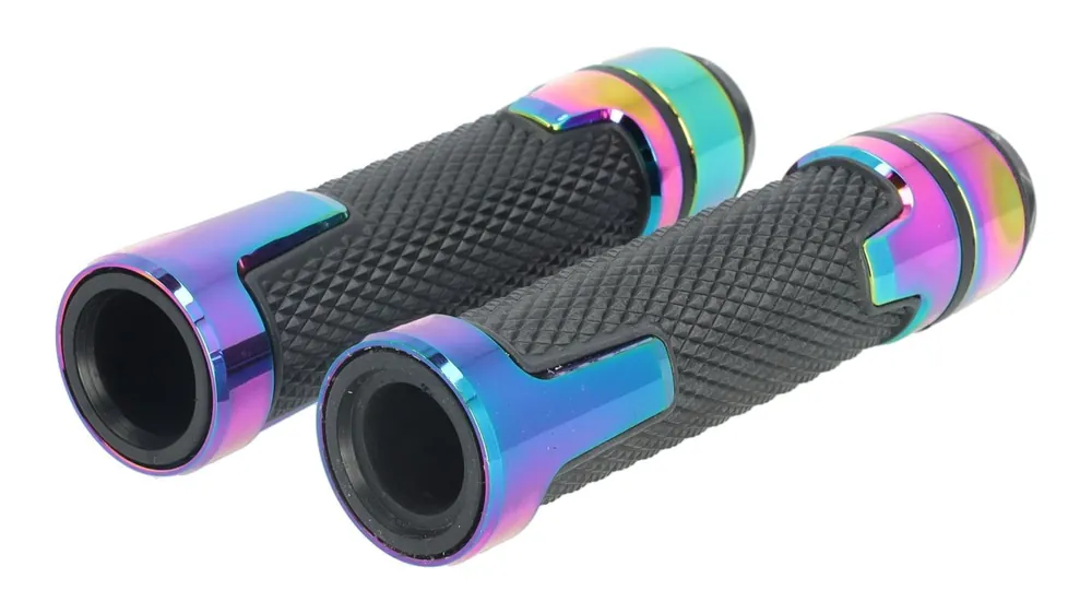 Top-Seller Lenkergriffe Motoflow Color Bomb CNC Universal, 22mm, mit CNC- Lenkergewichts- Dummys (vormontiert)