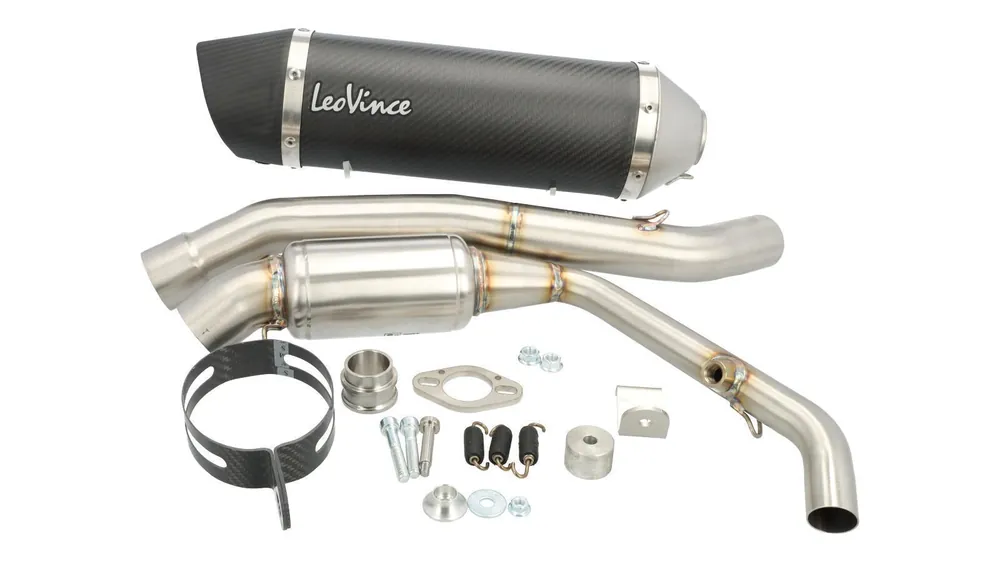 Top-Angebot Auspuffanlage Leo Vince ONE EVO Carbon Honda CB125R ab Bj. 21(JC91), Carbon, mit EG-BE und KAT