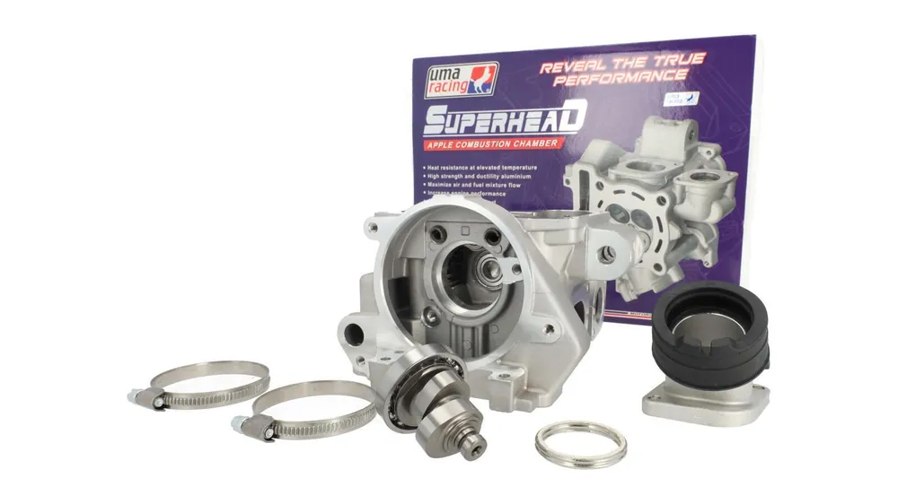 Angebot Zylinderkopf UMA 200cc Superhead Yamaha/Minarelli YI-3/4 Motoren (Yamaha YZF-R, WR, MT 125, Beta RR, usw.), 65-70mm Zylinder