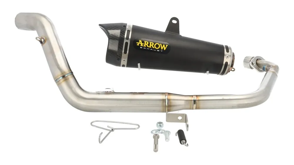 Auspuffanlage Arrow X-Cone Black Line Honda CB 125 R ab Bj. 21 (Euro5), mit EG-BE Direkt Vom Hersteller