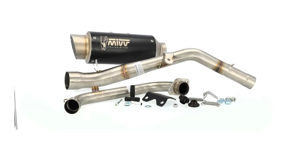 Preisknaller Auspuffanlage MIVV GP Pro Black Line Honda CB 125R Bj. 18-20, mit EG-BE