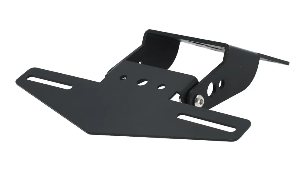Markenware Kennzeichenhalter Motoflow KTM Duke 125 Bj.17-21, schwarz, mit Kennzeichenbeleuchtung