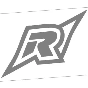 Neue Kollektion Transferaufkleber Radical Racing "R" schwarz, verschiedene Größen