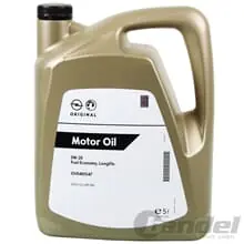 Kracherpreis 1x5L ORIGINAL 0W20 LL FUEL ECONOMY passend für OPEL ACEA C5 API SN AB MJ 2019