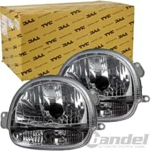 Top-Preis 2x TYC KLARGLAS SCHEINWERFER CHROM VORNE LINKS+RECHTS für RENAULT TWINGO 1 C06