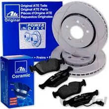 ATE PowerDisc BREMSSCHEIBEN 312mm + CERAMIC BELÄGE VORNE für AUDI A6 C5 4B Beliebt