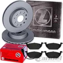 Sonderangebot ZIMMERMANN BREMSSCHEIBEN + BELÄGE VORNE für SKODA FABIA RAPID SEAT CORDOBA IBIZA