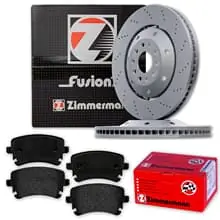 Sonderangebot ZIMMERMANN BREMSSCHEIBEN 335mm + BELÄGE HINTEN für AUDI RS6 C5 4B Limo Avant
