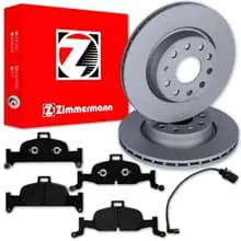 Knallerangebot Zimmermann BREMSSCHEIBEN 318mm + BELÄGE VORNE für AUDI A4 B9 W8 + A5 F5