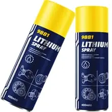 2x 400ml MANNOL 9881 LITHIUM SPRAY SPRÜHFETT SCHMIERFETT FETTSPRAY LITHIUMSPRAY Neue Kollektion