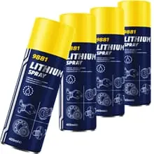 4x 400ml MANNOL 9881 LITHIUM SPRAY SPRÜHFETT SCHMIERFETT FETTSPRAY LITHIUMSPRAY Sale