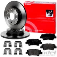 brembo BREMSSCHEIBEN 262mm + BELÄGE HINTEN passend für HYUNDAI i20 GB Solange Der Vorrat Reicht
