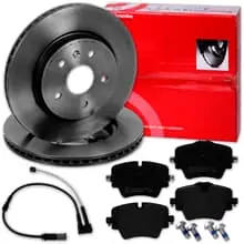 Günstig brembo BREMSSCHEIBEN 330mm + BELÄGE VORNE passend für BMW 2er F45 F46 1er F40