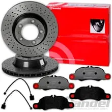 Nur Für Kurze Zeit brembo BREMSSCHEIBEN 330mm + BELÄGE VORNE für PORSCHE 911 997 3.6 Carrera 4