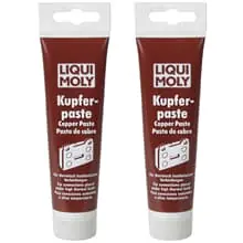 2x 100g TUBE LIQUI MOLY KUPFERPASTE MONTAGEPASTE FETT BREMSENPASTE KUPFERFETT Saisonangebot