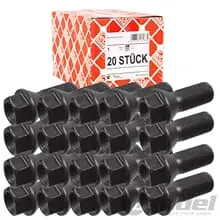 Top-Angebot 20xFEBI RADSCHRAUBE STAHL/ALUFELGEN passend für BMW 5er 6er 7er Z3 Z4 Z8 X1