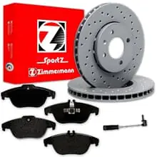 Sofort Bestellen Zimmermann SPORT BREMSSCHEIBEN + BELÄGE HINTEN für MERCEDES GLK-KLASSE X204