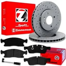 Bestpreis Zimmermann SPORT BREMSSCHEIBEN + BELÄGE VORNE für MERCEDES W166 ML M-KLASSE GLE