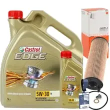 Neue Ware KNECHT ÖLFILTER+CASTROL 5W30 ÖL passend für BMW 116-123d 316-320d 520d 18-23d