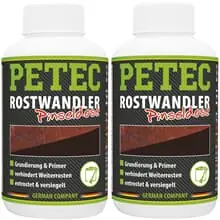 2x 250ml PETEC ROSTUMWANDLER PINSELDOSE ROSTSCHUTZ ENTFERNER WANDLER PRIMER Angebot