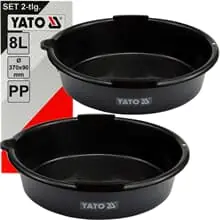2 YATO 7-Liter AUFFANGWANNE ALT-ÖL-WANNE BENZIN MEHRZWECKWANNE PKW AUTO MOTORRAD Top-Angebot