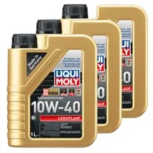 Markenware 3x1L LIQUI MOLY MOTORÖL LEICHTLAUF 10W-40 passend für VW501.01/505.00