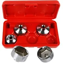 ÖLFILTER SCHLÜSSEL-SATZ 5-tlg. 3/8" ZOLL SW-Ø 24-38 mm ÖL WECHSEL KAPPE WERKZEUG Preisknaller