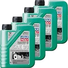 Aktuell 4x1L LIQUI MOLY RASENMÄHER-ÖL SAE 30 passend für 4TAKT RASENMÄHERMOTOREN API SJ