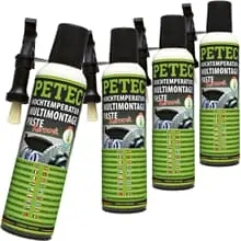 4x 200 ml PETEC 94420 HOCHTEMPERATUR MULTIMONTAGEPASTE BREMSENPASTE KERAMIK Neue Ware