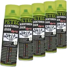 Neue Kollektion 5x 500ml PETEC INEJKTORLÖSER SPRAY ZÜNDKERZEN GLÜHKERZENLÖSER ROSTLÖSER 70160