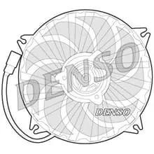 Billig DENSO LÜFTER KÜHLER 385mm 350W für CITROËN BERLINGO C4 C5 DS4 XSARA FIAT ULYSSE