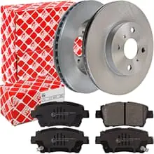 FEBI BREMSSCHEIBEN Ø255mm + BELÄGE VORNE für TOYOTA MR2 III YARIS P1 + VERSO Kracherpreis