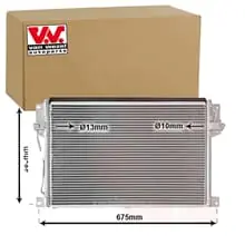 VAN WEZEL KLIMAKONDENSATOR OHNE TROCKNER passend für VOLVO 850 C70 S70 V70 Markenware