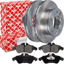 FEBI BREMSSCHEIBEN Ø276mm + BELÄGE VORNE für MERCEDES SPRINTER 901 902 903 VW LT Sichere Zahlung
