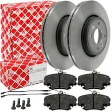 Neuheit FEBI BREMSSCHEIBEN Ø259mm belüftet + BELÄGE VORNE für RENAULT TWINGO 1+2 CLIO II